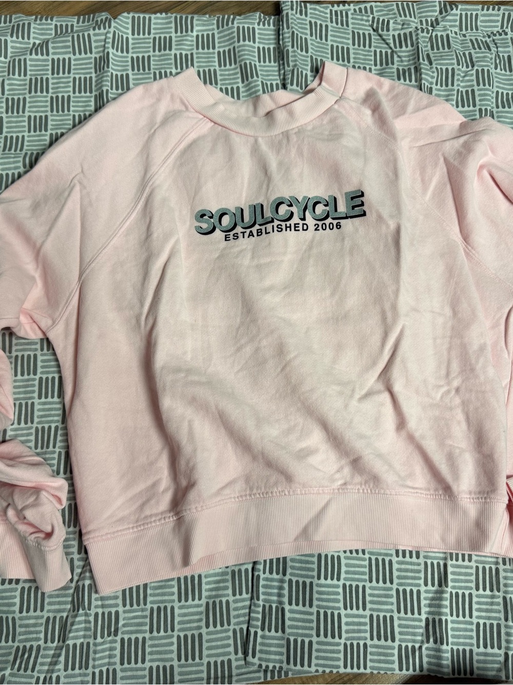 soulcycle Light Pink Logo Sweatshirt